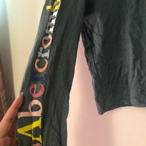 Army green Abercrombie and Fitch shirt